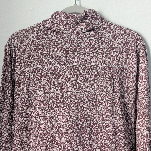 NWT J. Crew Tissue Turtleneck in Floral Print - Picture 4 of 6